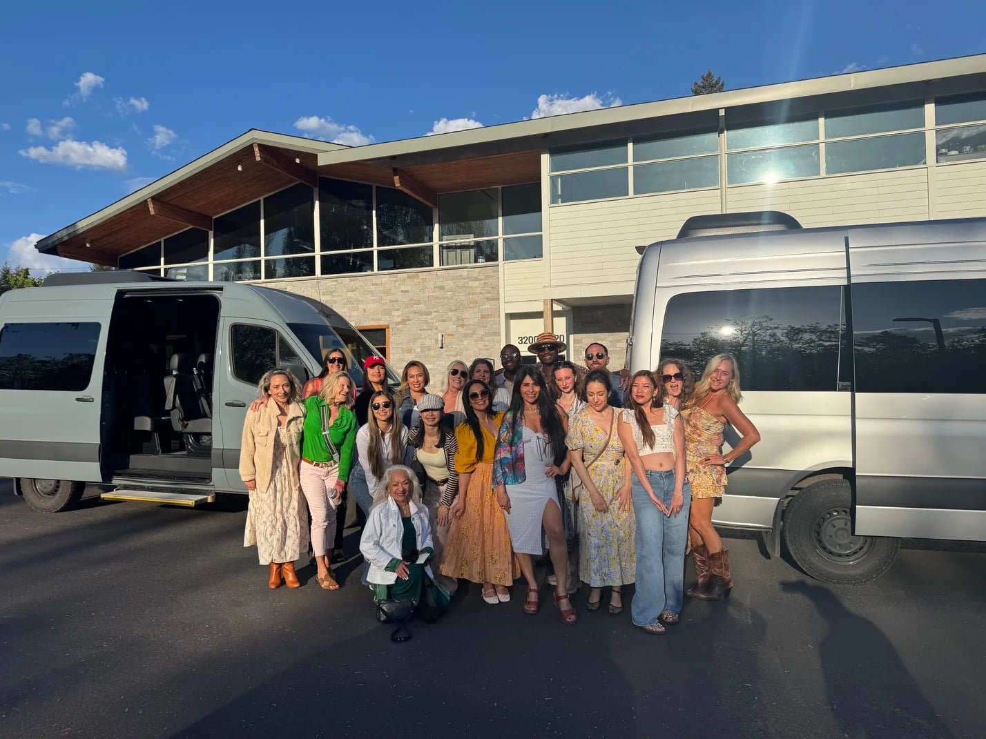 KEF Van group celebrating at an Oregon winery
